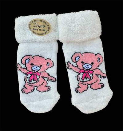 Шкарпетки "Bear", махра ТМ "Zeyno" (0-6 міс)