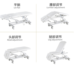 Кушетка электрическая массажная S805 blue, (2 мотора)