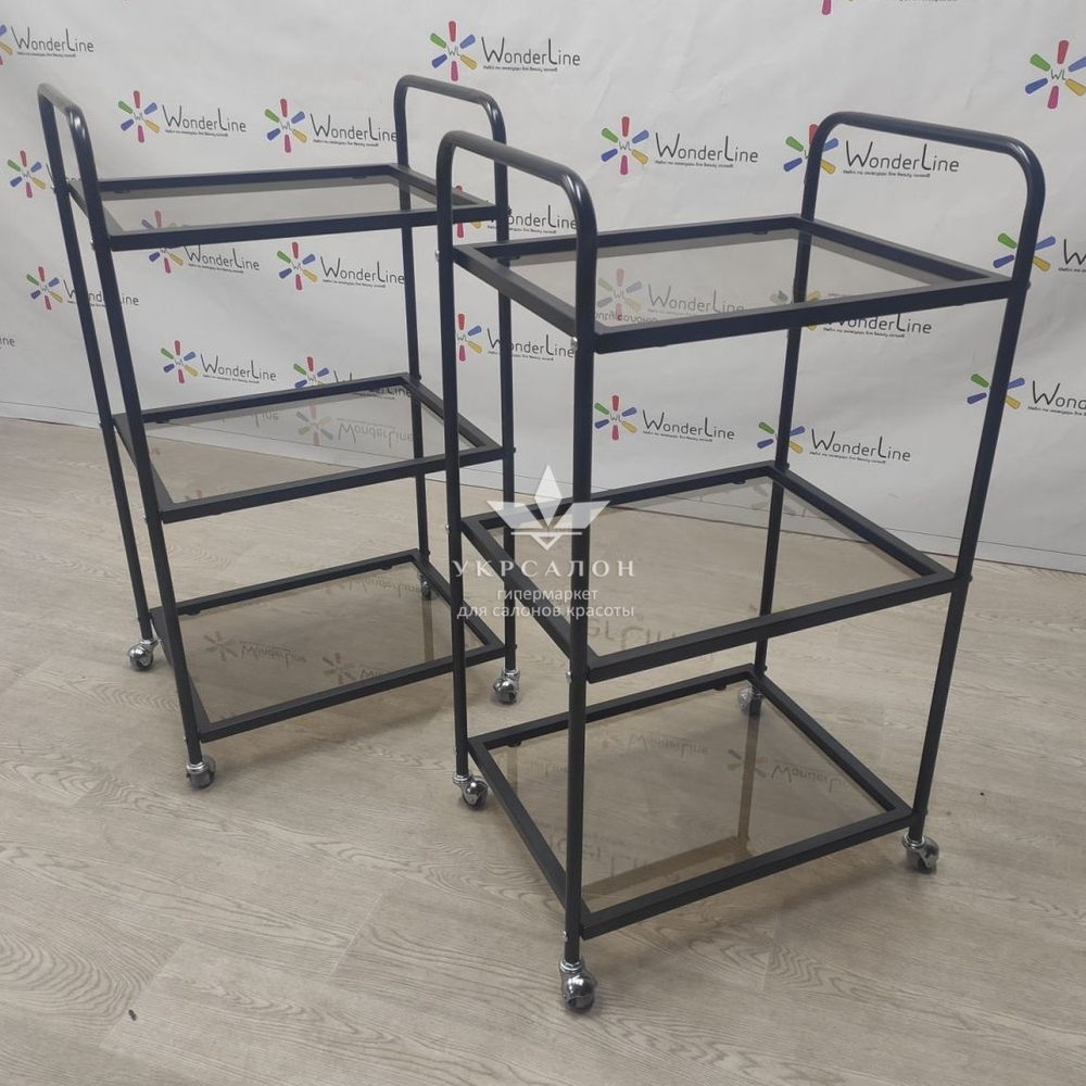 Косметологическая тележка Tertio Black