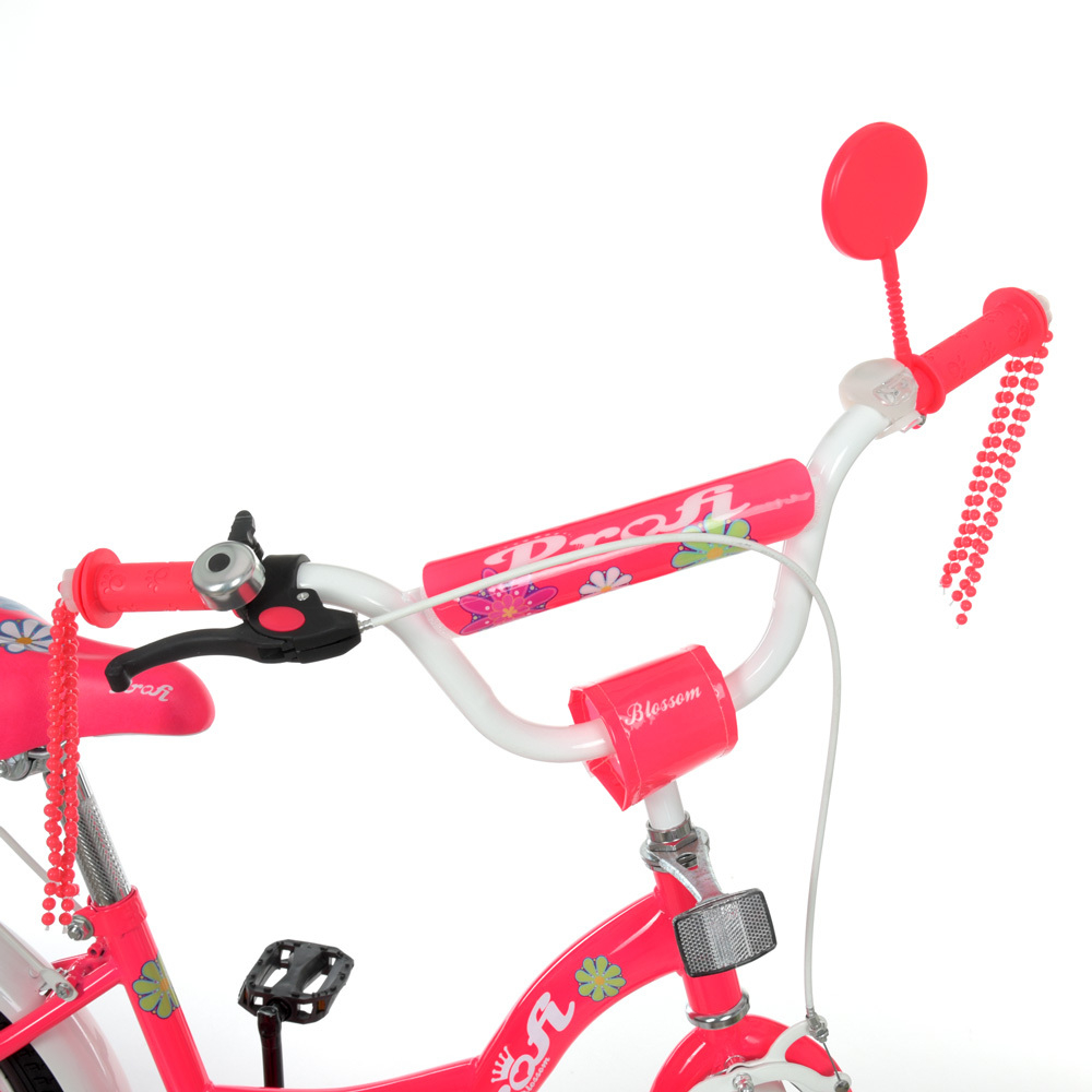 Детский велосипед для девочки Profi Blossom 16 дюймов с багажником Y16303, Y16302