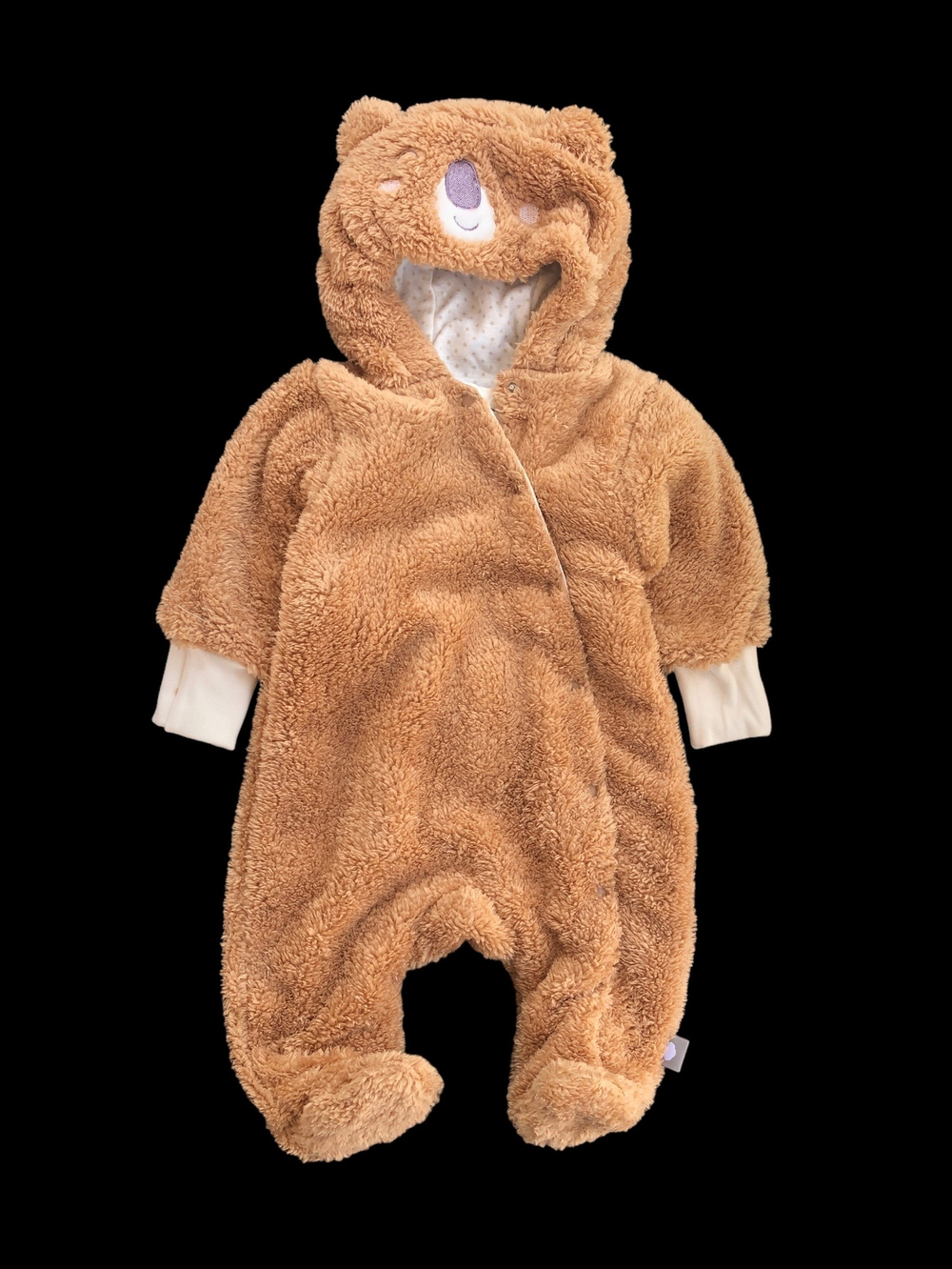 Комбінезон (ромпер) із капюшоном "Bear", набивна махра ТМ "Ля-ля"