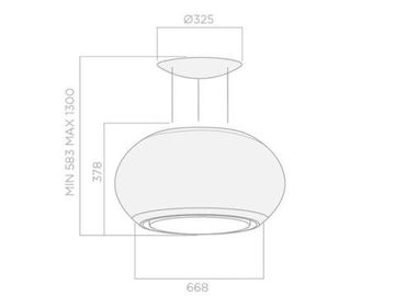 Витяжка ELICA INTERSTELLAR BL/F/65