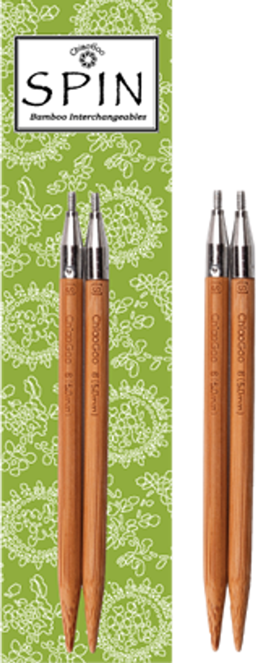 Cпицы ChiaoGoo SPIN Bamboo Tips (10cm)