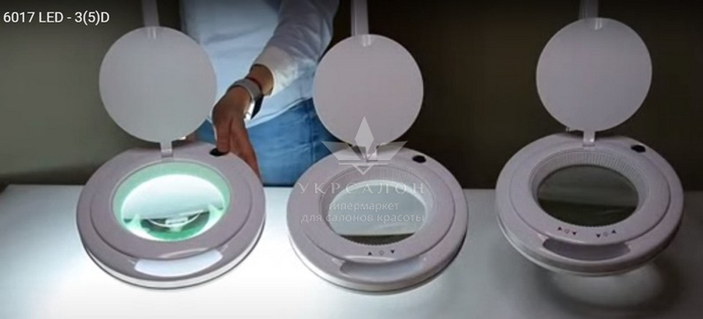 Лампа-лупа 6017H LED холодный свет, 9W