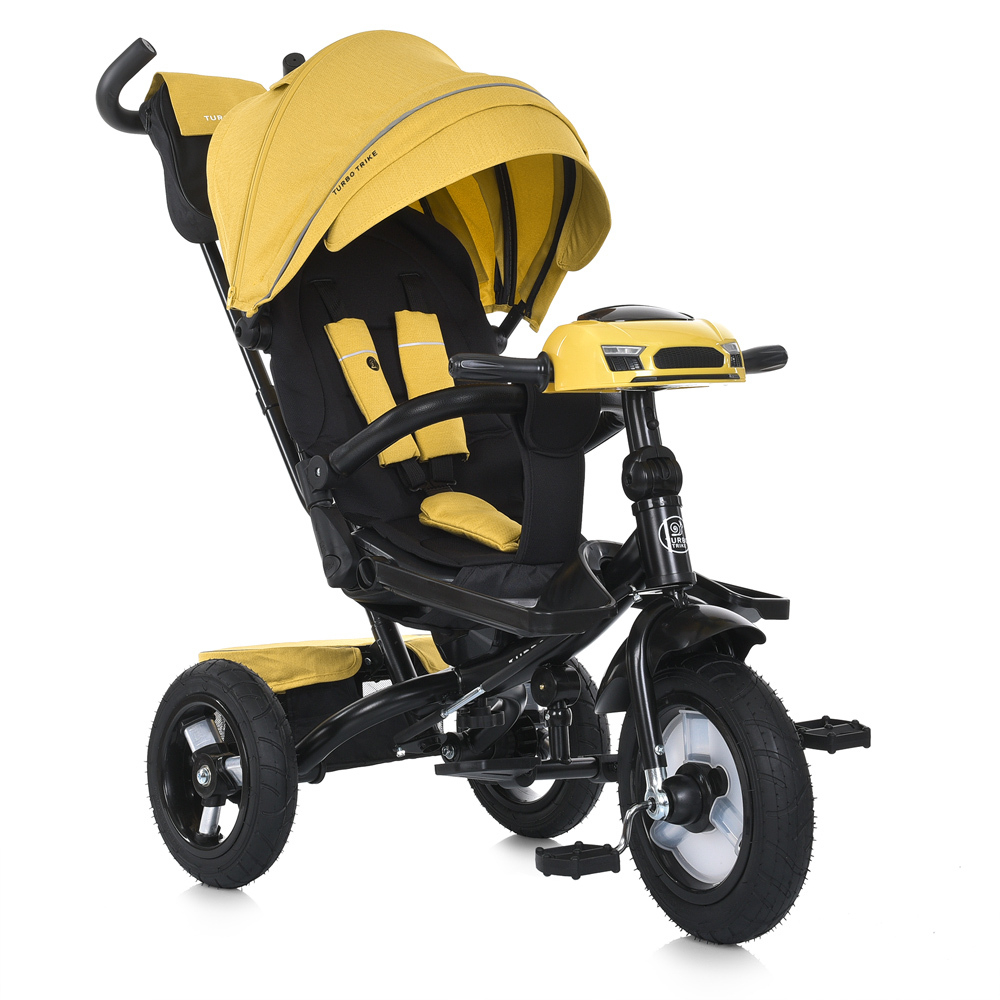 Дитячий триколісний велосипед Turbo Trike MT 1007 гумові колеса