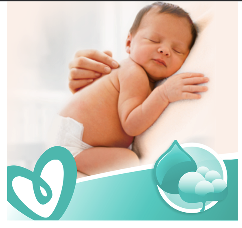 Серветки вологі 52 шт, Pampers Sensitive