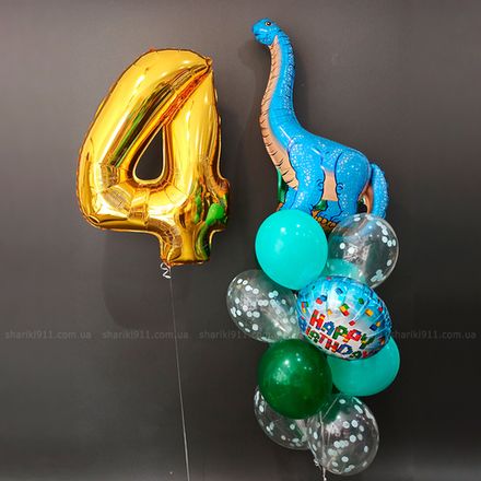 Шарики на день рождение Динозавр