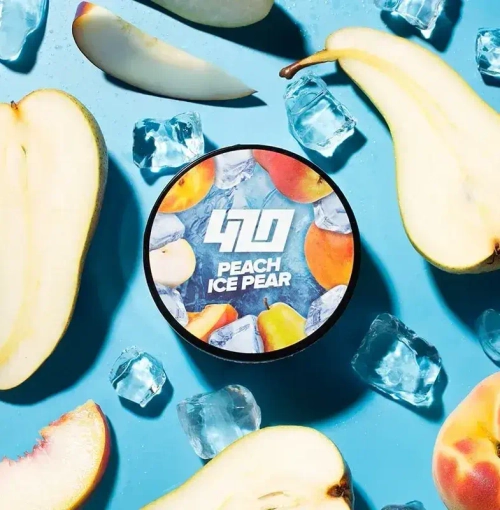 Тютюн 420 Frost Line Peach Ice Pear (Груша Персик Лід) 100г