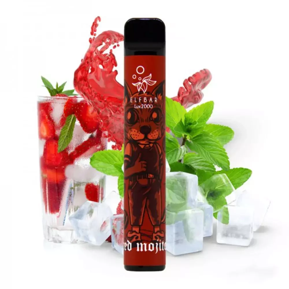 Elf Bar 2000 - Red Mojito (5% nic, Lux)