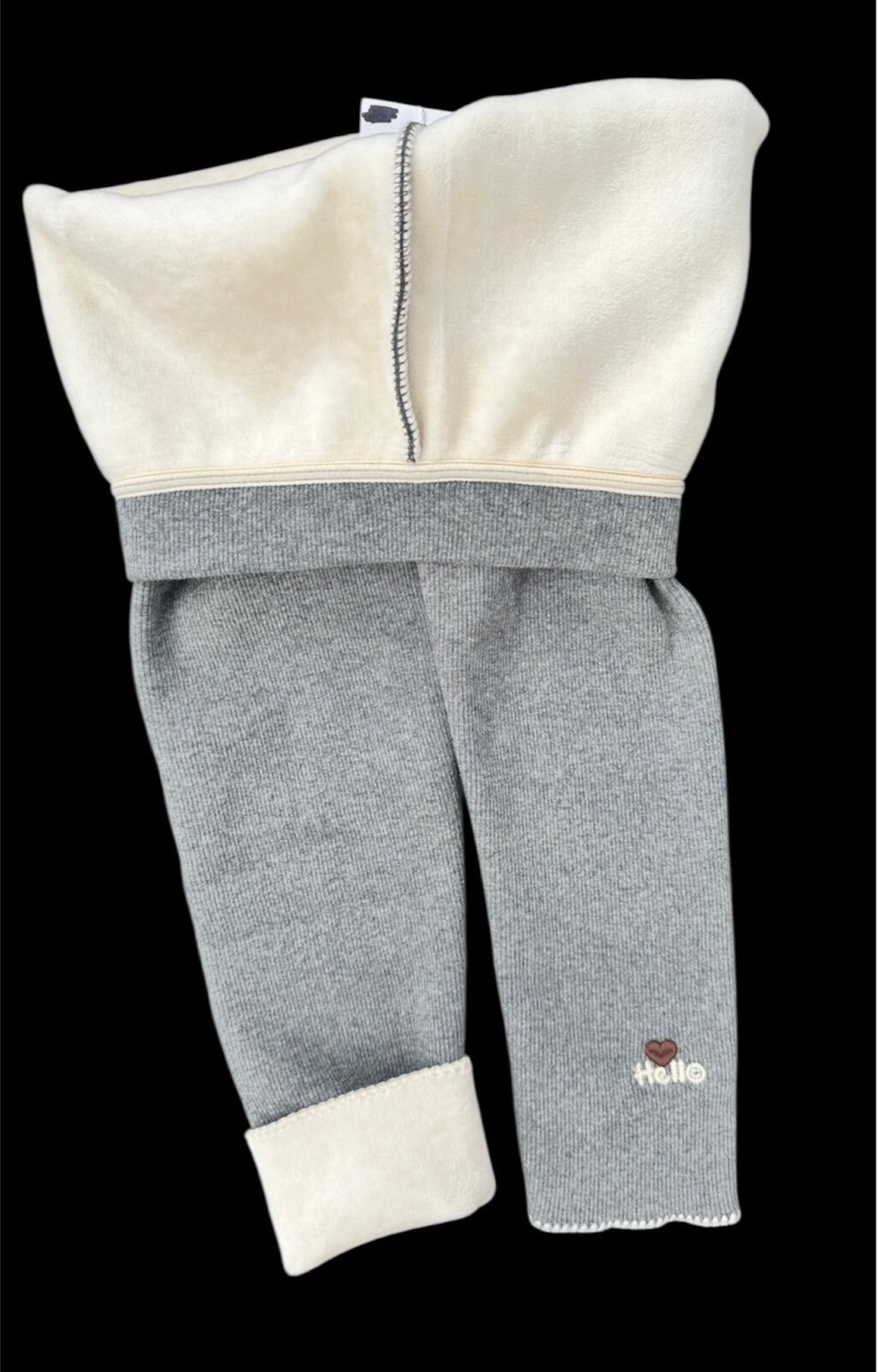 Лосини утеплені, трикотаж рубчик, велюр ТМ "QQG"