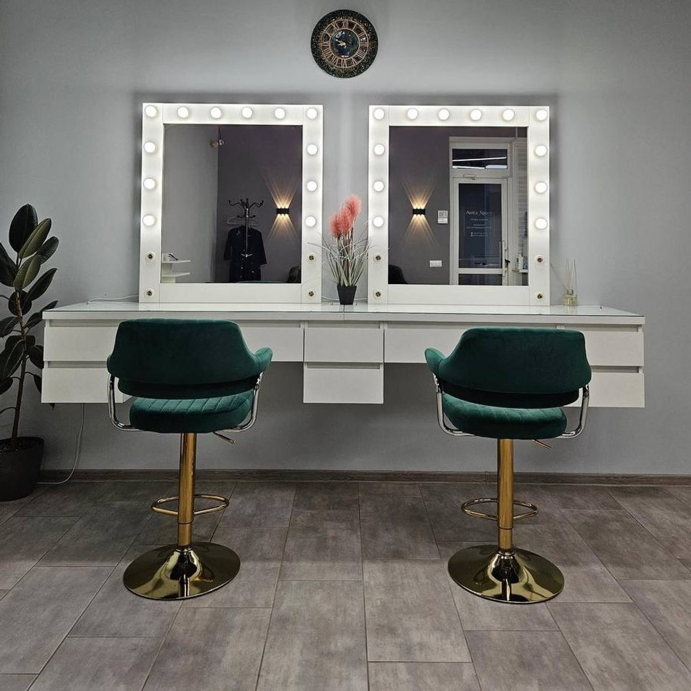 Стільчик для візажу Jef velor Gold