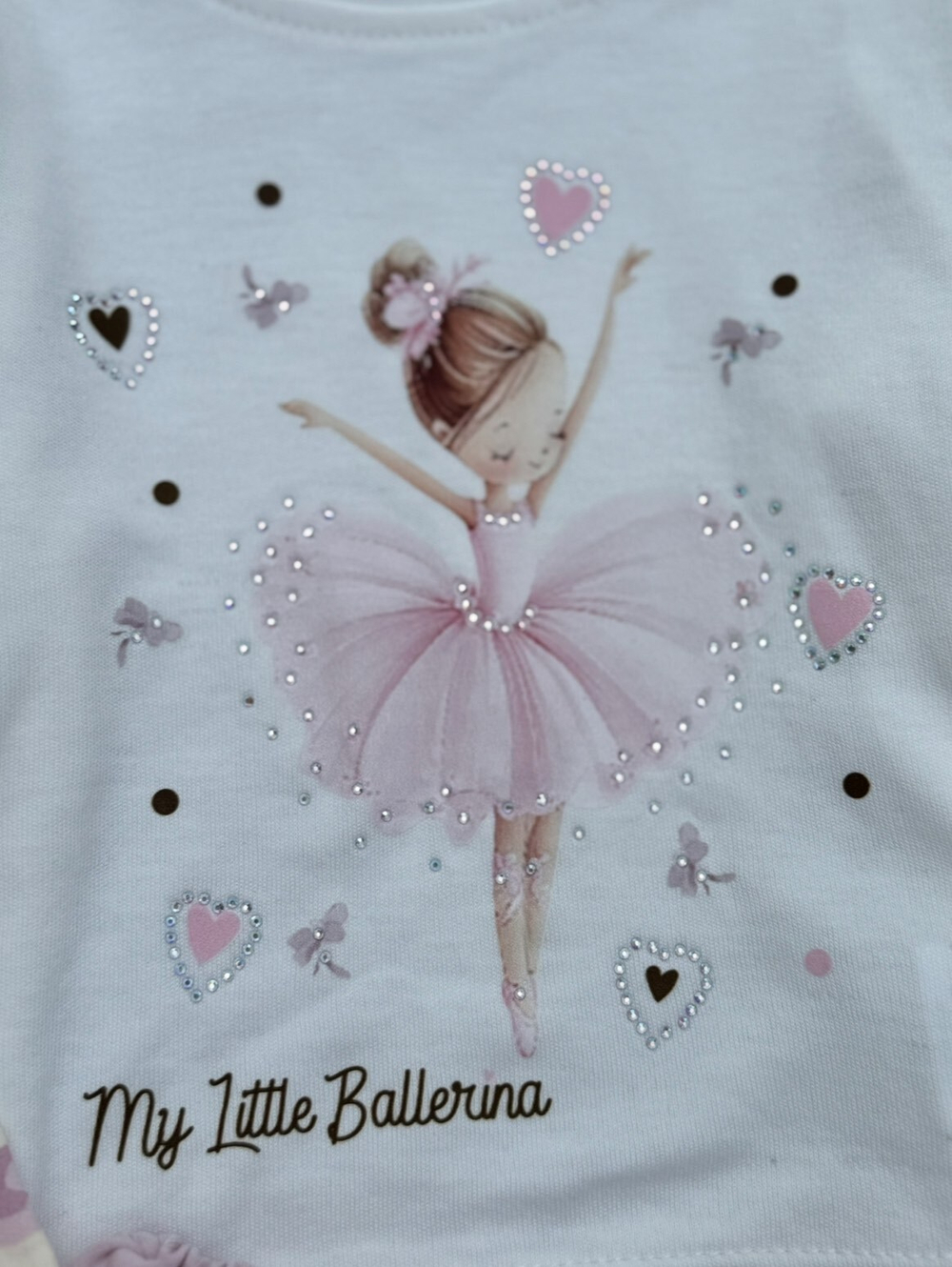 Костюм 3в1: кофта, штани, реглан "My Little Balerina", двунитка, бавовна ТМ "Partner"