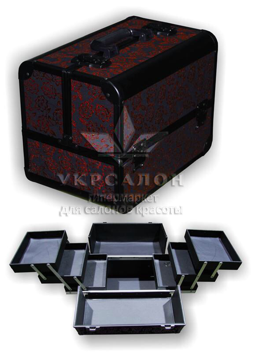 Кейс для визажистов с розами