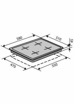 Варильна поверхня газова VENTOLUX HG640 B2 (X)