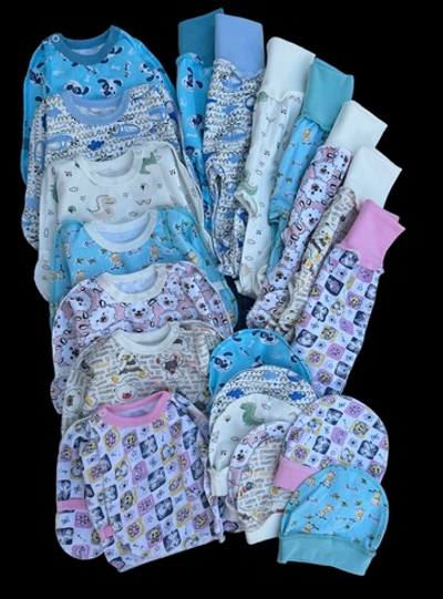 Комплект 3в1: сорочечка, повзунки, шапочка "Малючок", футер ТМ “Пташка”