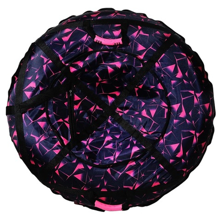 Надувные санки-ватрушки "Розовый лед" диаметр 100 см. (Оксфорд, ПВХ)