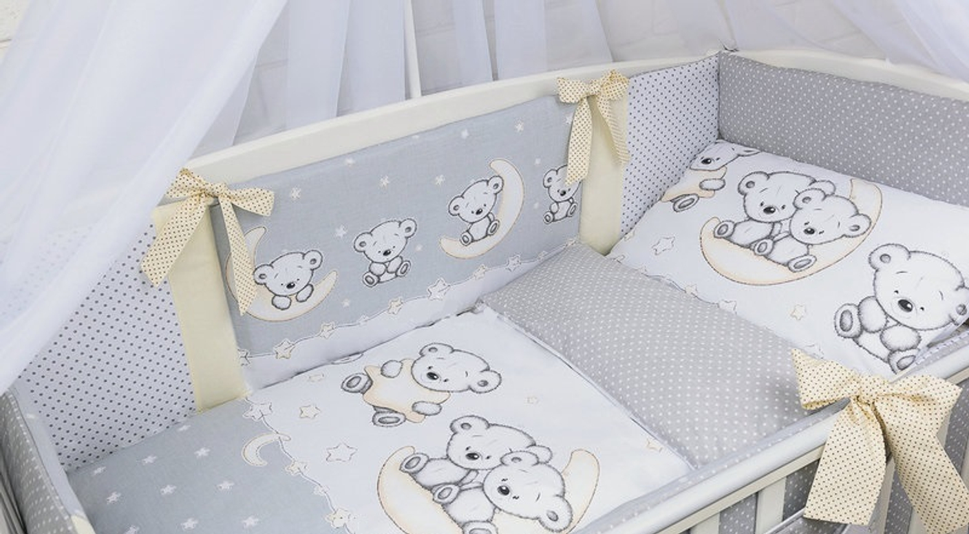 Бортики подушки для детской кроватки новорожденного 12 шт,+ одеяло