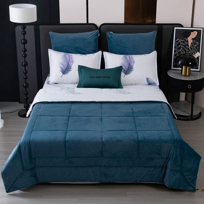 Комплект постельного белья Сатин Velouria Luxe с Одеялом VL018