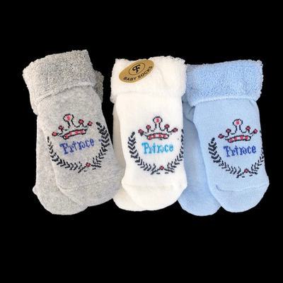 Шкарпетки "Prince", махра ТМ "Baby socks" (0-6 міс)