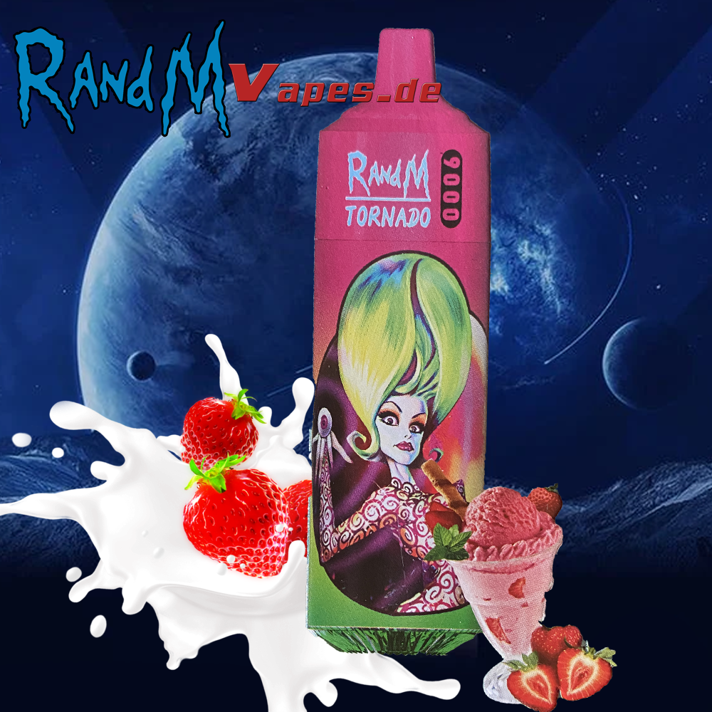 RandM Tornado 9000 Strawberry Cream 5% nic