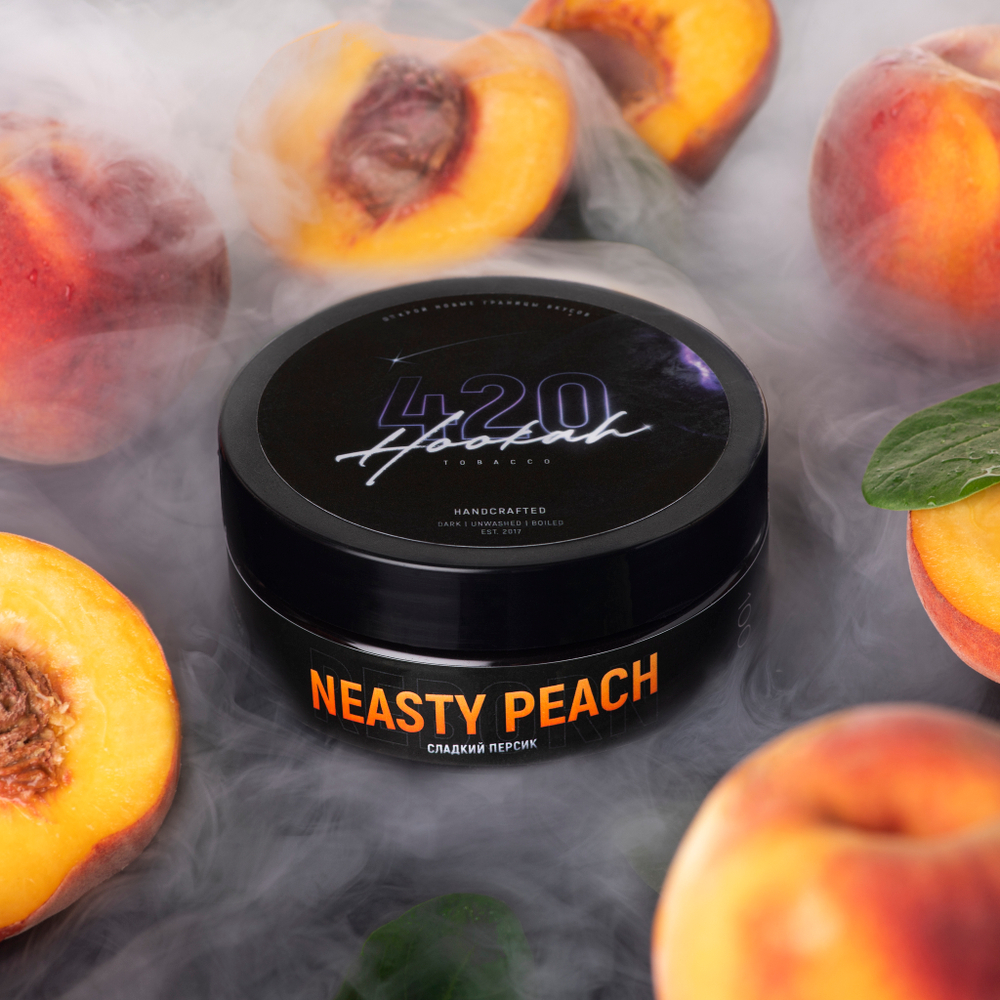 Тютюн для кальяну 420 Солодкий Персик (Neasty Peach) недорого з доставкою