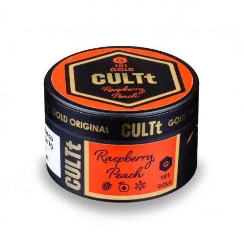 Тютюн CULTt Gold G101 Raspberry Peach (Культ Малина Персик) 100г