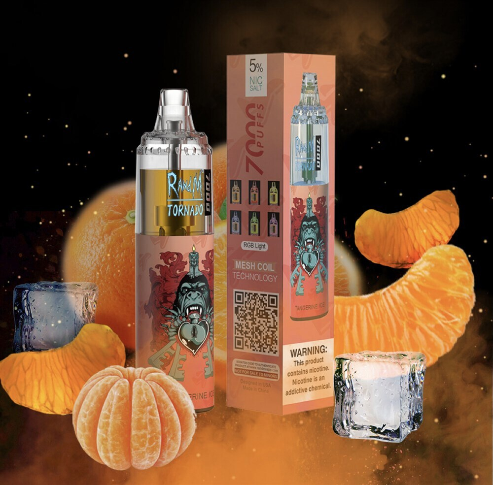 RandM Tornado 7000 Tangerine Ice 2% nic