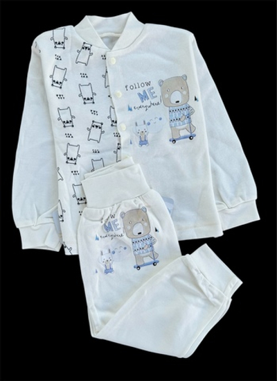 Костюм 2 в 1: кофта, штани "Принт", інтерлок ТМ "Happy ToT" (80 см)