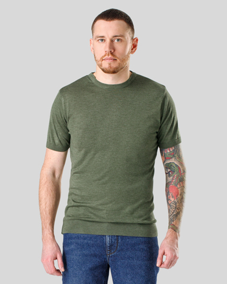 Футболка чоловіча кольору хакі (арт. 7462300112)