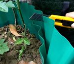 Бордюрная лента садовая, волнистая, 15см х 9м зеленая