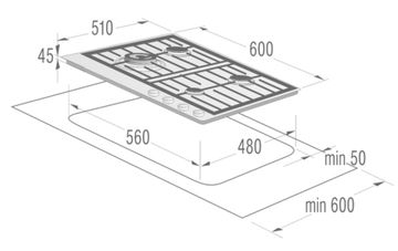 Варильна поверхня газова Gorenje GW641UX