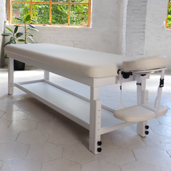 Стаціонарний масажний стіл KP-9 White
