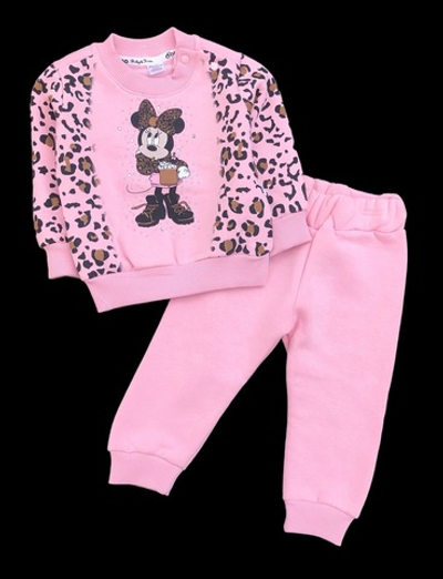 Костюм 2в1: світшот, штани "Мінні", трьохнитка з начосом ТМ "Donino" (74 см)