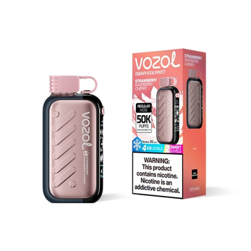 Vozol GEAR ICE & SWEET 50000 - Strawberry Raspberry Cherry (5% nic)