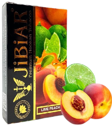 Табак Jibiar Lime peach (Джибиар Лайм Персик) 50г