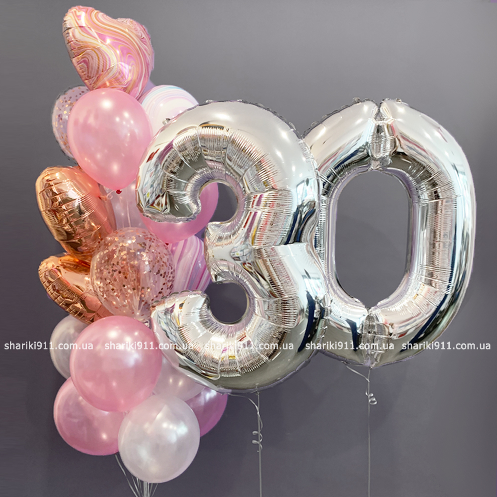 Шары на 30 лет девушке