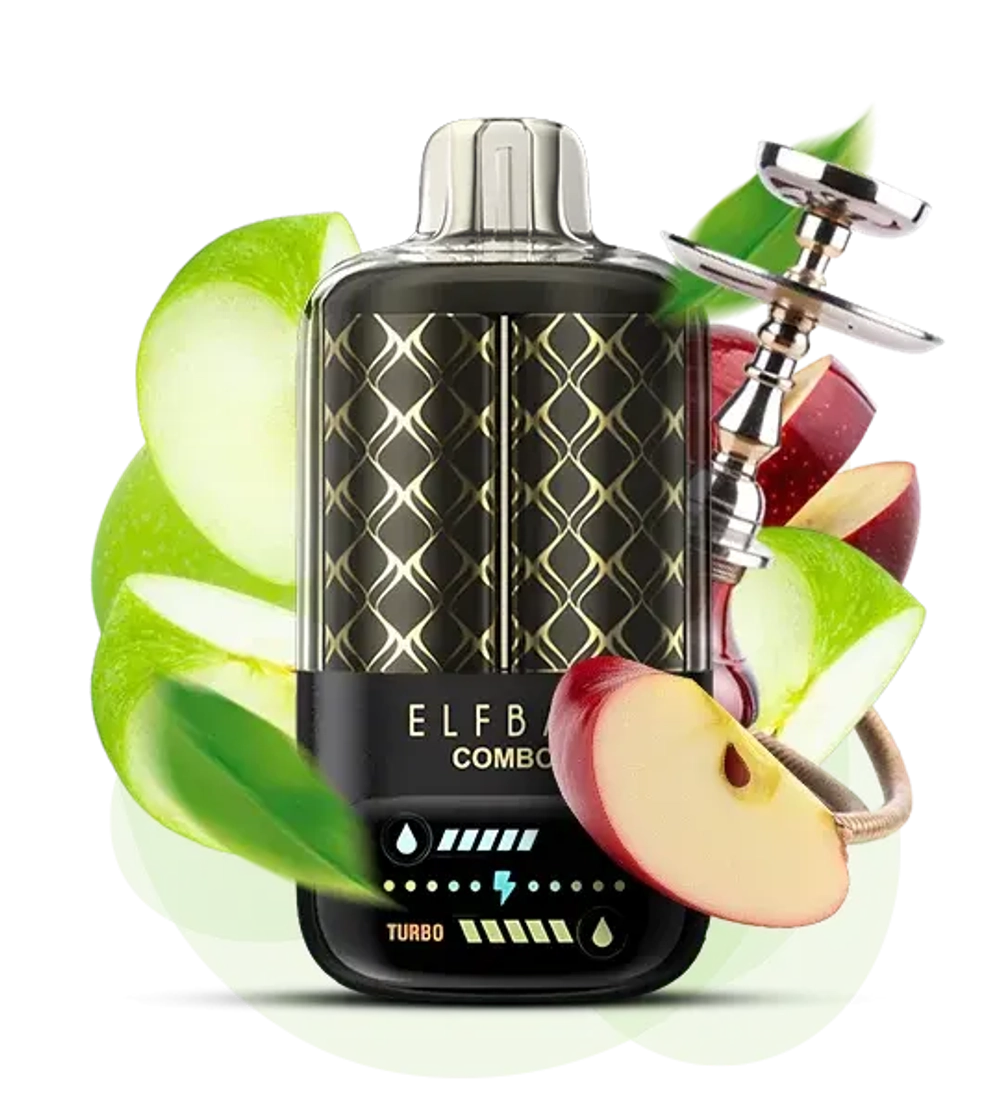 Elf Bar Combo 25000 - Green Apple & Double Apple Shisha, Mix (5% nic)