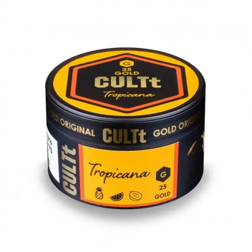 Табак CULTt Gold G25 Tropicana (Культ Ананас Арбуз Дыня) 100г