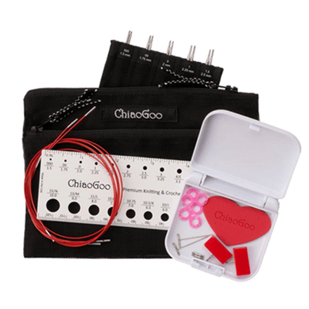 Набор спиц ChiaoGoo TWIST RedLace MINI (10cm)