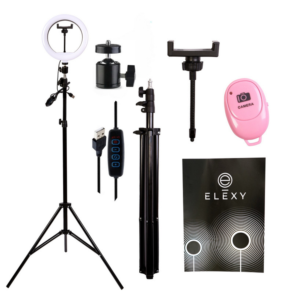 Кольцевая лампа Elexy 20 c функцией работы от повербанка