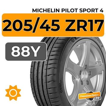 Michelin Pilot Sport 4 205/45 ZR17 88Y XL