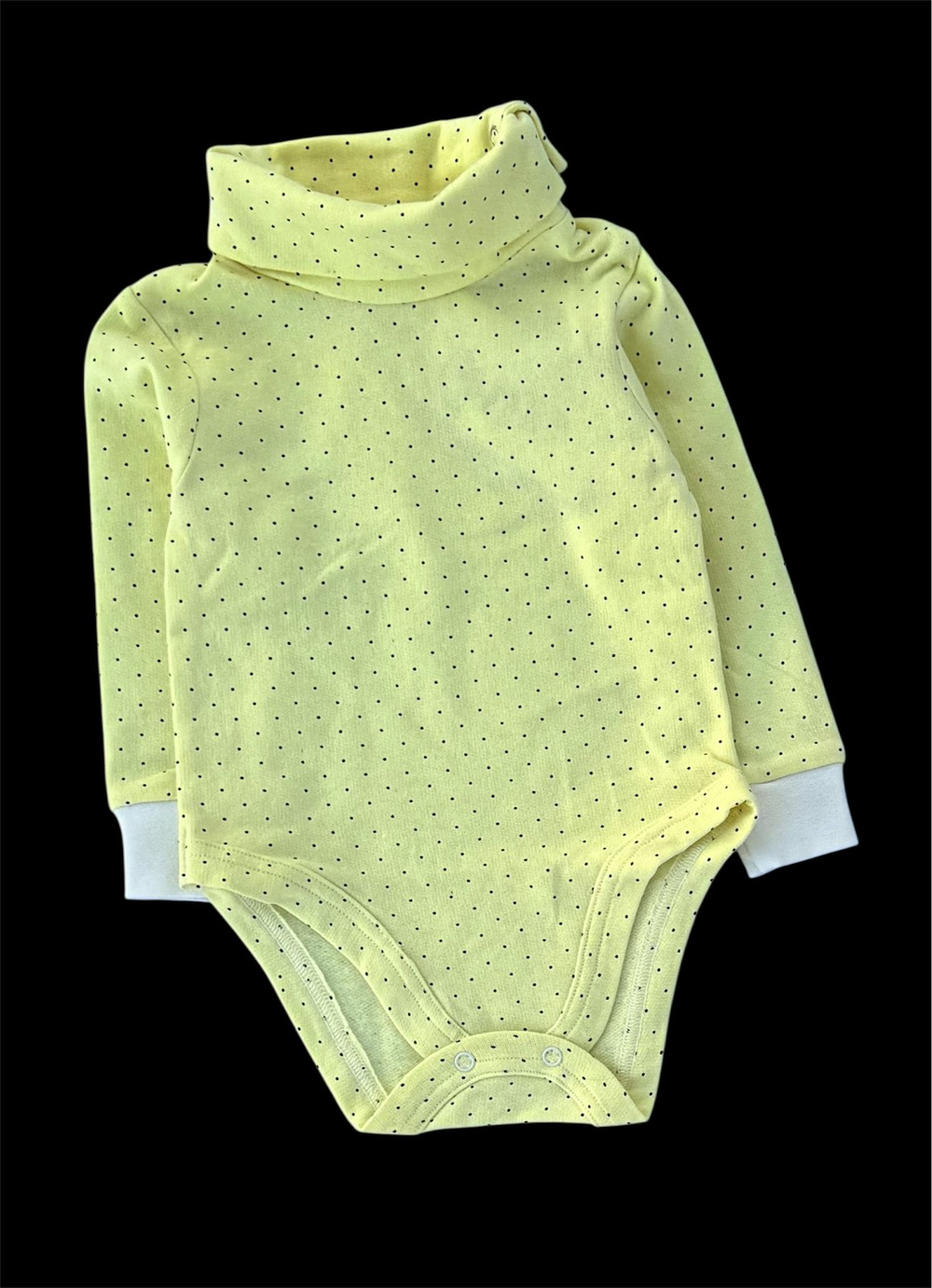 Боді-водолазка з довгим рукавом, футер "Пупчик" (80 см)