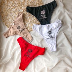 Бавовняні трусики високої посадки
