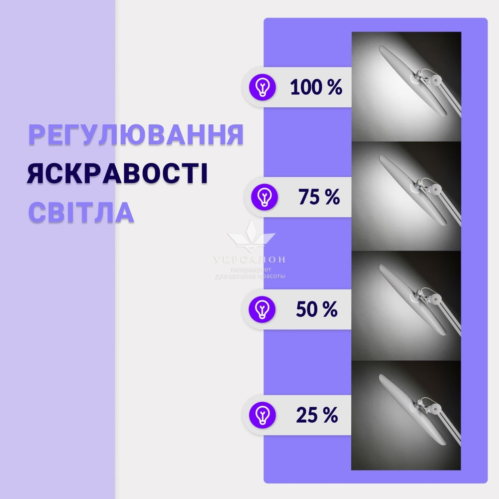 Настільна світлодіодна Led лампа Dustwell