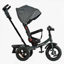 Дитячий триколісний велосипед Best Trike 6088 F надувні/фара, з USB, пультом, батьківською ручкою