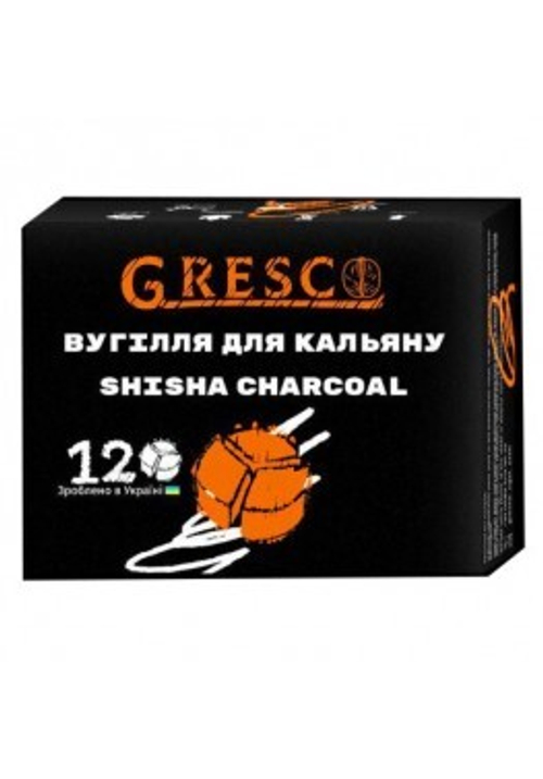 Горіхове Вугілля для кальяну Gresco (Греско під Калауд) Картон 12 шт