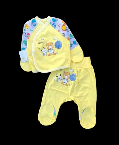 Комплект 2в1: льоля, повзунки "Принт", кулір, ТМ "Happy ToT"