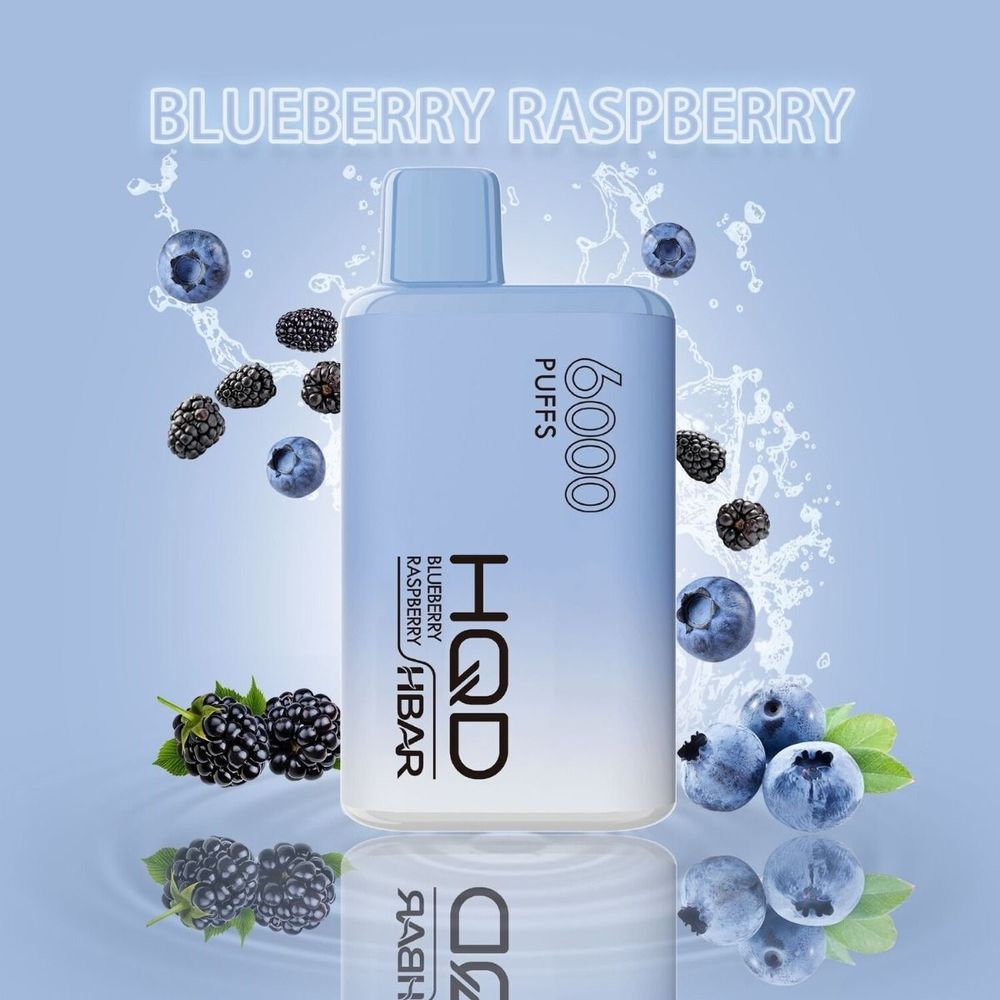 HQD HBAR 6000 Blueberry Raspberry 5% nic