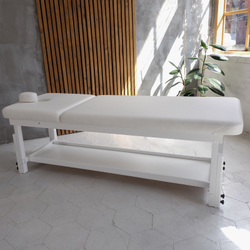 Стаціонарний масажний стіл KP-11 White