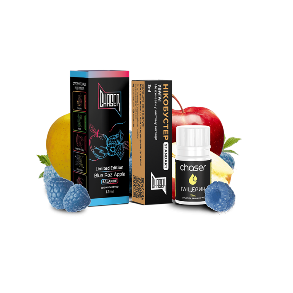 CHASER BLACK Blue Razz Apple (5%nic, 30ml)